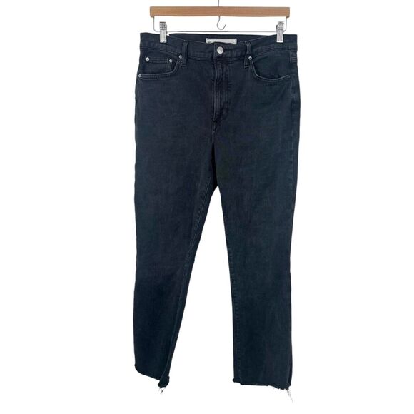 Frank & Eileen Cork The Everyday High Waist Straight Leg Jeans Worn Black sz 30 - Picture 2 of 12